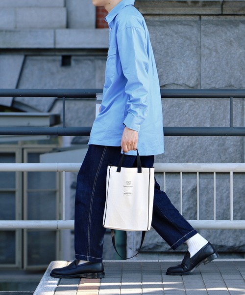 Beauty&Habit(ビューティアンドハビット)の「【Beauty&Habit】パイピング ロゴ ショルダーバッグ/2WAY Piping Logo Shoulder Bag(ショルダーバッグ・メンズ・ナチュラル・FREE)」の10枚目の写真