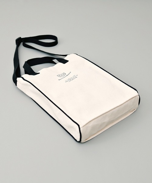 Beauty&Habit(ビューティアンドハビット)の「【Beauty&Habit】パイピング ロゴ ショルダーバッグ/2WAY Piping Logo Shoulder Bag(ショルダーバッグ・メンズ・ナチュラル・FREE)」の16枚目の写真