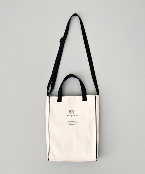 Beauty&Habit(ビューティアンドハビット)の「【Beauty&Habit】パイピング ロゴ ショルダーバッグ/2WAY Piping Logo Shoulder Bag(ショルダーバッグ・メンズ・ナチュラル・FREE)」の17枚目の写真