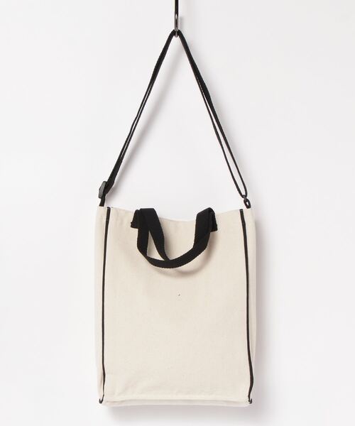 Beauty&Habit(ビューティアンドハビット)の「【Beauty&Habit】パイピング ロゴ ショルダーバッグ/2WAY Piping Logo Shoulder Bag(ショルダーバッグ・メンズ・ナチュラル・FREE)」の18枚目の写真