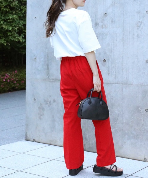 HONEYSUCKLE ROSE(ハニーサックルローズ)の「【HONEYSUCKLE ROSE】配色ロゴプリントTシャツ(Tシャツ/カットソー・レディース・ブラウン/ホワイト/グレー・L/M)」の17枚目の写真