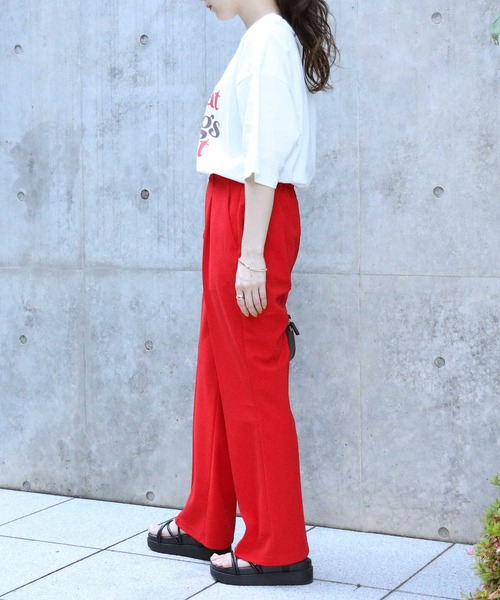 HONEYSUCKLE ROSE(ハニーサックルローズ)の「【HONEYSUCKLE ROSE】配色ロゴプリントTシャツ(Tシャツ/カットソー・レディース・ブラウン/ホワイト/グレー・L/M)」の18枚目の写真