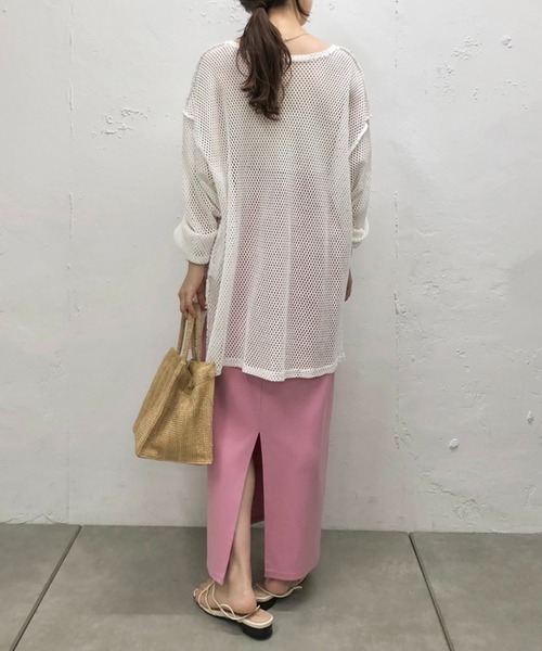 Kastane（カスタネ）の「メッシュ2WAYオーバーカーディガン（カーディガン/ボレロ・レディース・オフホワイト/ブラック/ベージュ・FREE）」の11枚目の写真