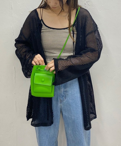 Kastane（カスタネ）の「メッシュ2WAYオーバーカーディガン（カーディガン/ボレロ・レディース・オフホワイト/ブラック/ベージュ・FREE）」の21枚目の写真