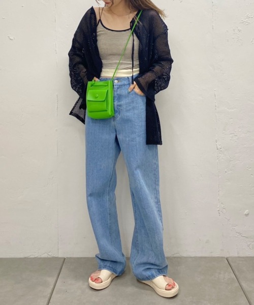 Kastane（カスタネ）の「メッシュ2WAYオーバーカーディガン（カーディガン/ボレロ・レディース・オフホワイト/ブラック/ベージュ・FREE）」の22枚目の写真