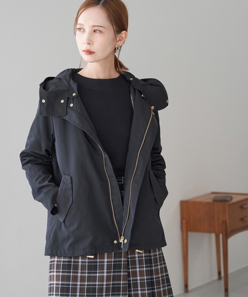 ROPE' PICNIC（ロペピクニック）の「撥水・花粉ガード/ライナー付きマウンテンパーカー/リンクコーデ（マウンテンパーカー・レディース・ベージュ/ネイビー/カーキ/ワイン・40/38）」の4枚目の写真