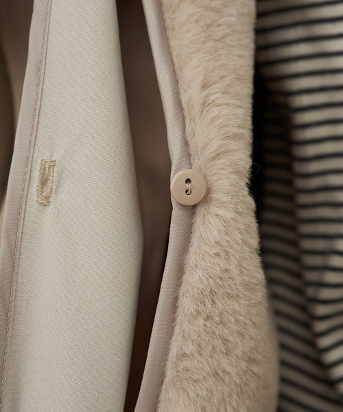 ROPE' PICNIC（ロペピクニック）の「撥水・花粉ガード/ライナー付きマウンテンパーカー/リンクコーデ（マウンテンパーカー・レディース・ベージュ/ネイビー/カーキ/ワイン・40/38）」の9枚目の写真