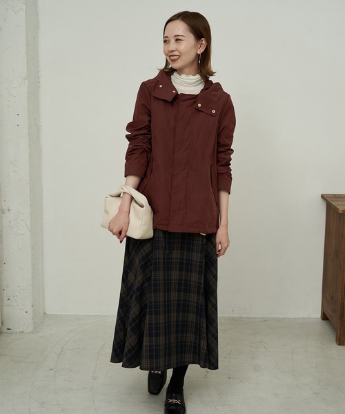 ROPE' PICNIC（ロペピクニック）の「撥水・花粉ガード/ライナー付きマウンテンパーカー/リンクコーデ（マウンテンパーカー・レディース・ベージュ/ネイビー/カーキ/ワイン・40/38）」の13枚目の写真