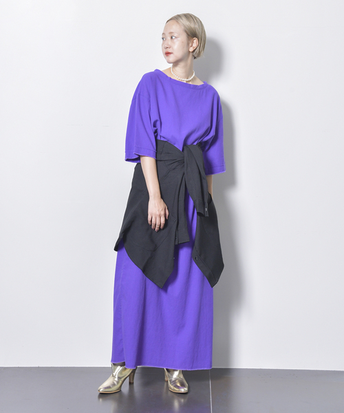 美品・24SS★CITYSHOP BIO WASH DRESS マキシワンピース CITYSHOP（シティーショップ）の「BIO WASH DRESS：ワンピース