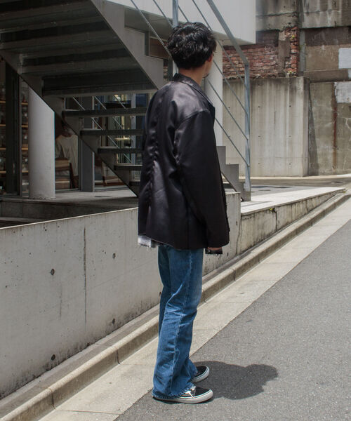 GLOSTER(グロスター)の「【GLOSTER/グロスター】フェイクレザー カバーオール SDGs(ブルゾン・メンズ・ブラック・M/L)」の7枚目の写真