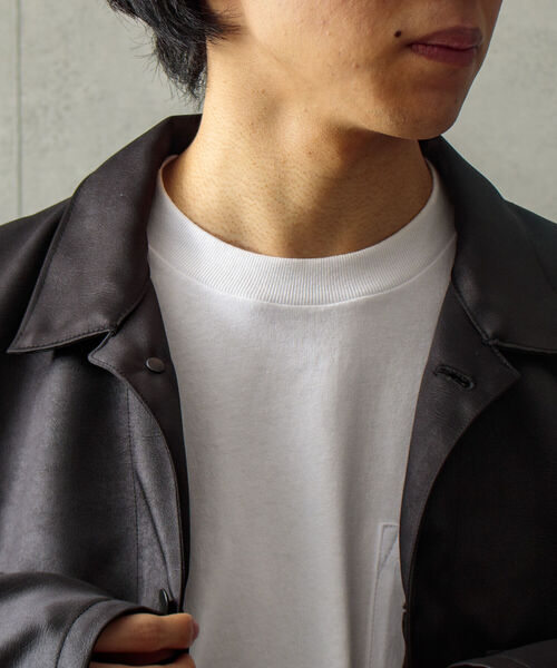 GLOSTER(グロスター)の「【GLOSTER/グロスター】フェイクレザー カバーオール SDGs(ブルゾン・メンズ・ブラック・M/L)」の13枚目の写真