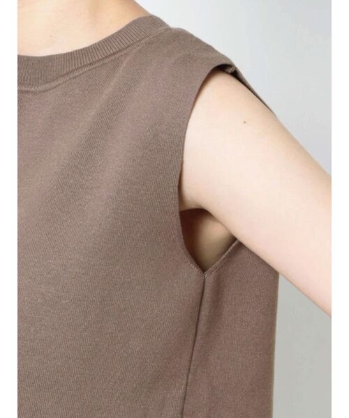 LAGUNAMOON（ラグナムーン）の「ウェーブレインボーニットワンピース（ワンピース・レディース・アイボリー/ブラック/カーキ/ブラウン/パープル・SMALL/MEDIUM）」の10枚目の写真