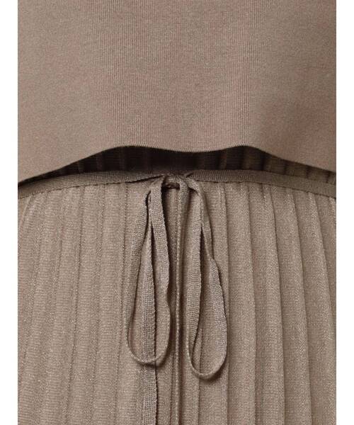 LAGUNAMOON（ラグナムーン）の「ウェーブレインボーニットワンピース（ワンピース・レディース・アイボリー/ブラック/カーキ/ブラウン/パープル・SMALL/MEDIUM）」の16枚目の写真