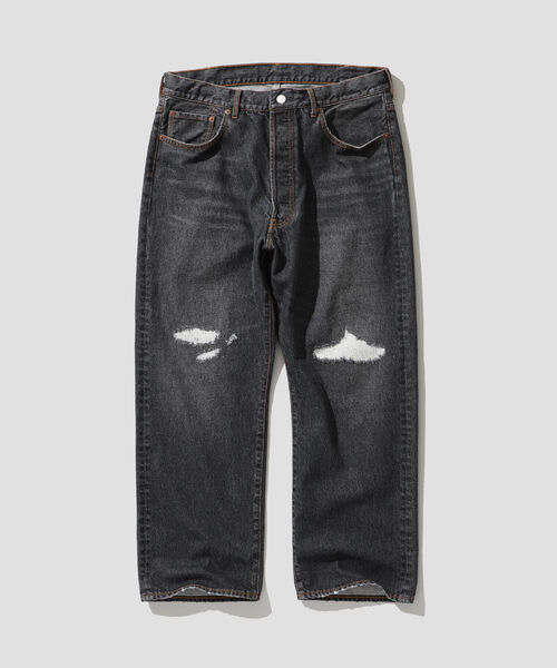 BEAMS（ビームス）の「BEAMS / ダメージ ワイドデニム（その他パンツ・メンズ・ブラック系その他4/インディゴブルー・M/L/S/XL）」の20枚目の写真
