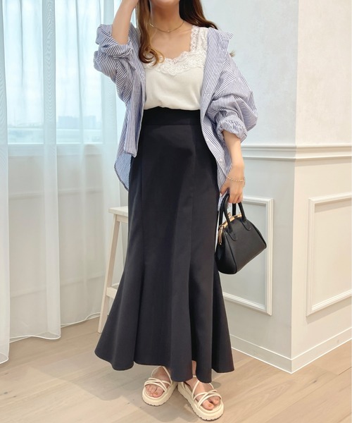 apres jour（アプレジュール）の「レースタンクインナー【ZOZOTOWN限定アイテム】（タンクトップ・レディース・アイボリー/ブラック/オフホワイト・X-LARGE/フリー）」の8枚目の写真