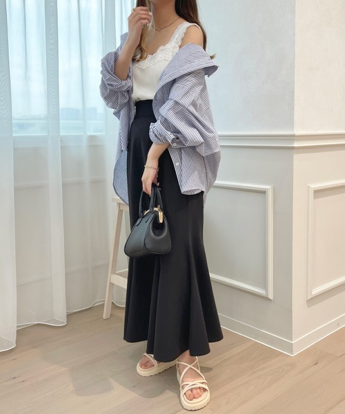 apres jour（アプレジュール）の「レースタンクインナー【ZOZOTOWN限定アイテム】（タンクトップ・レディース・アイボリー/ブラック/オフホワイト・X-LARGE/フリー）」の9枚目の写真