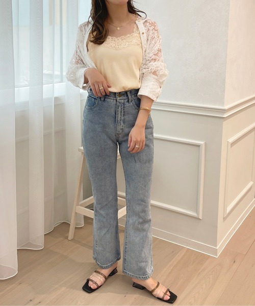 apres jour（アプレジュール）の「レースタンクインナー【ZOZOTOWN限定アイテム】（タンクトップ・レディース・アイボリー/ブラック/オフホワイト・X-LARGE/フリー）」の13枚目の写真