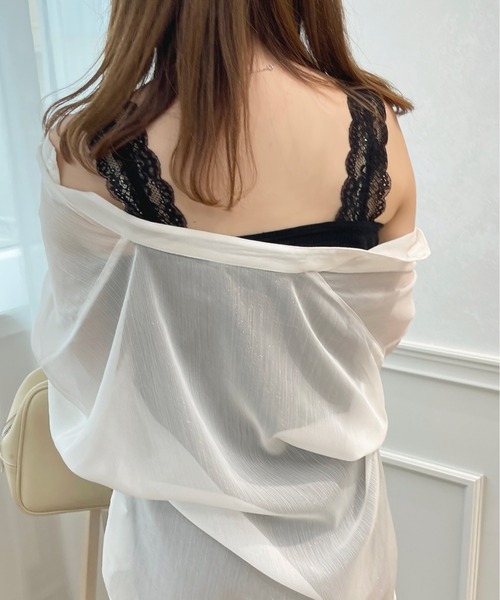 apres jour（アプレジュール）の「レースタンクインナー【ZOZOTOWN限定アイテム】（タンクトップ・レディース・アイボリー/ブラック/オフホワイト・X-LARGE/フリー）」の19枚目の写真