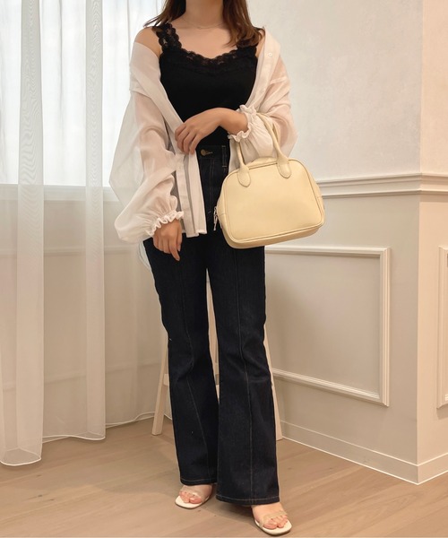 apres jour（アプレジュール）の「レースタンクインナー【ZOZOTOWN限定アイテム】（タンクトップ・レディース・アイボリー/ブラック/オフホワイト・X-LARGE/フリー）」の21枚目の写真