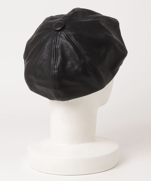 gossip!ロサンゼルス(ゴシップロサンゼルス)の「キャスケット 合成皮革(キャスケット・レディース・ブラック・FREE)」の2枚目の写真