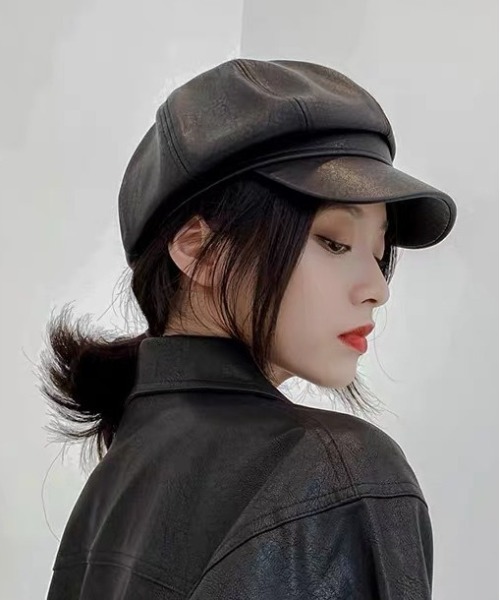 gossip!ロサンゼルス(ゴシップロサンゼルス)の「キャスケット 合成皮革(キャスケット・レディース・ブラック・FREE)」の7枚目の写真