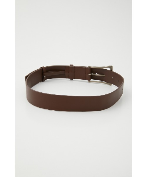 SLY（スライ）の「WIDE BUCKLE LEATHER BELT ワイドバックル レザー ベルト（ベルト・レディース・ブラック/ブラウン・FREE）」の6枚目の写真