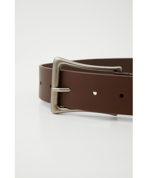 SLY（スライ）の「WIDE BUCKLE LEATHER BELT ワイドバックル レザー ベルト（ベルト・レディース・ブラック/ブラウン・FREE）」の7枚目の写真