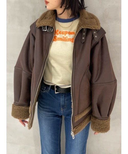 SLY（スライ）の「WIDE BUCKLE LEATHER BELT ワイドバックル レザー ベルト（ベルト・レディース・ブラック/ブラウン・FREE）」の22枚目の写真