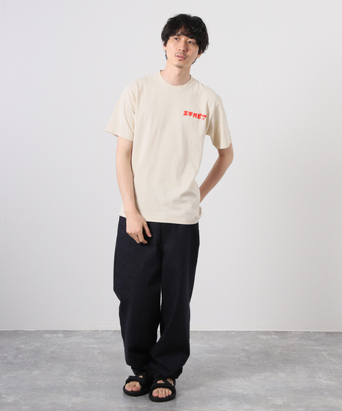 JOURNAL STANDARD（ジャーナルスタンダード）の「【TSUNOKAWAFARM×JS】エチオピア LOGO TEE-PIGMENT（Tシャツ/カットソー・メンズ・ブラック/アイボリー・MEDIUM/LARGE/X-LARGE）」の7枚目の写真