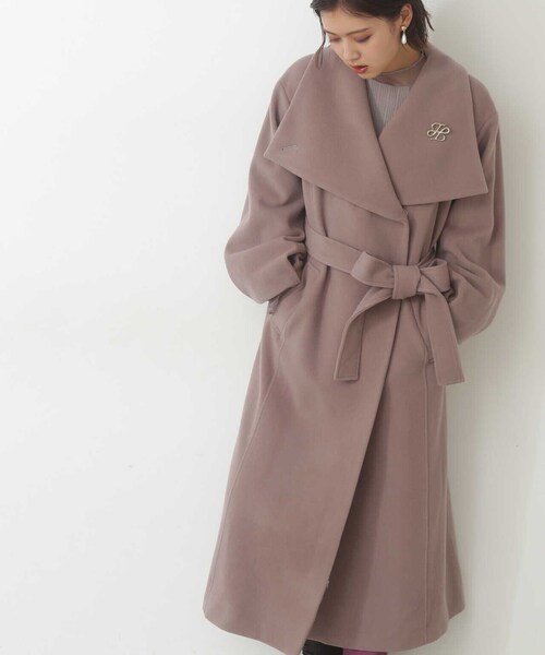 ◇リサイクルウールビッグスタンドカラーコート