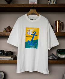 【SAVIGAC / サビニャック】別注 Vacances a Trouville プリント Tシャツ