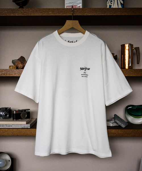 SAVIGAC / サビニャック】別注 Vacances a Trouville プリント Tシャツ