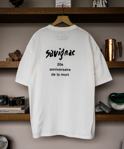 SAVIGAC / サビニャック】別注 Vacances a Trouville プリント Tシャツ