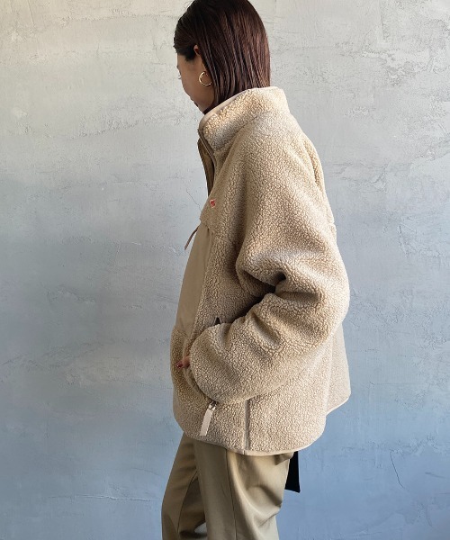 DANTON/ダントン] スタンドネック インサレーションボアフリース