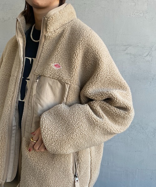 DANTON/ダントン] スタンドネック インサレーションボアフリース