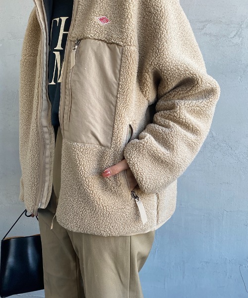 DANTON/ダントン] スタンドネック インサレーションボアフリース