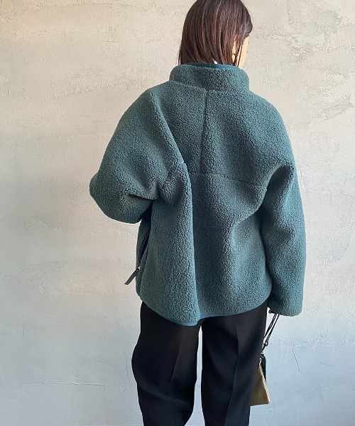 DANTON/ダントン] スタンドネック インサレーションボアフリース