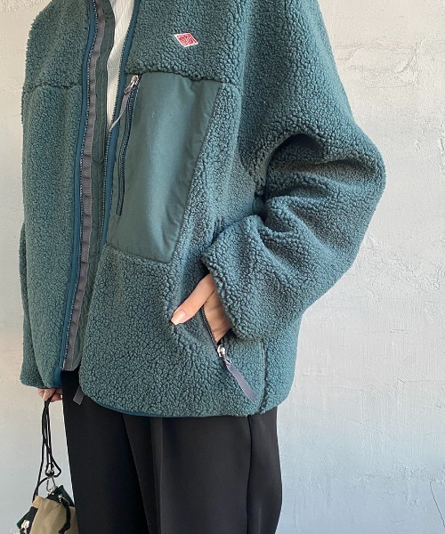 DANTON/ダントン] スタンドネック インサレーションボアフリース