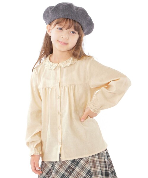 SHIPS KIDS:100〜130cm / スモッキング フリル ブラウス SHIPS｜SHIPS KIDS:100~130cm / スモッキング フリル ブラウス