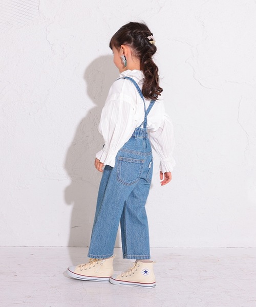 Ocean&Ground（オーシャン&グラウンド）の「フリルカラーバルーンTシャツ（80～140cm）（Tシャツ/カットソー・キッズ・ホワイト/パープル/イエロー/チャコール・90/100/110/120/80/130/95/140）」の7枚目の写真