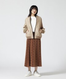 AVIREX | 【Women's/ウィメンズ】 LEATHER MA-1/ レザーMA-1 / アヴィレックス / AVIREX(MA-1)