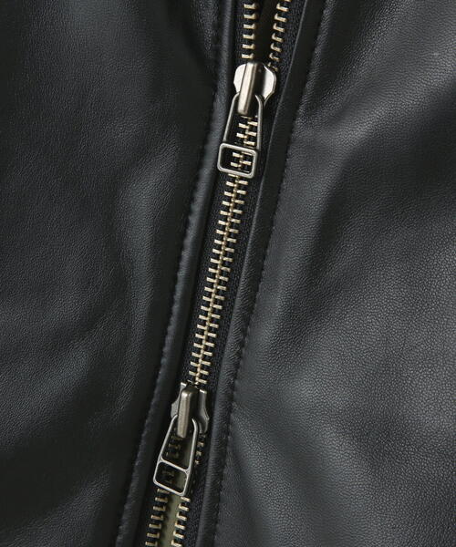 AVIREX（アヴィレックス）の「【Women's/ウィメンズ】 LEATHER MA-1/ レザーMA-1 / アヴィレックス / AVIREX（MA-1・レディース・ブラック/ベージュ・M/L/S）」の17枚目の写真