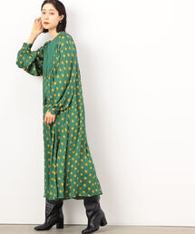 【美品♡WEB限定】2022モデル　ヌキテパ　フラワープリントワンピー　ス　F ◇【WEB限定】【ne Quittez pas/ヌキテパ】フラワープリントワンピース