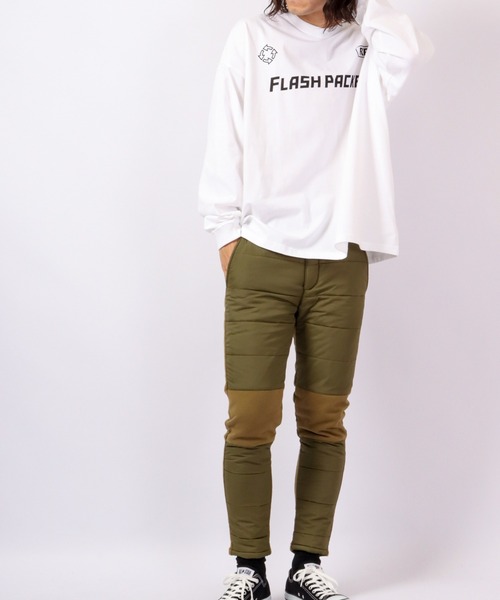 FLASH PACKER(フラッシュパッカー)の「FLASH PACKER ビッグシルエット 長袖Tシャツ(Tシャツ/カットソー・メンズ・ブラック/ホワイト・XL/M/L)」の10枚目の写真