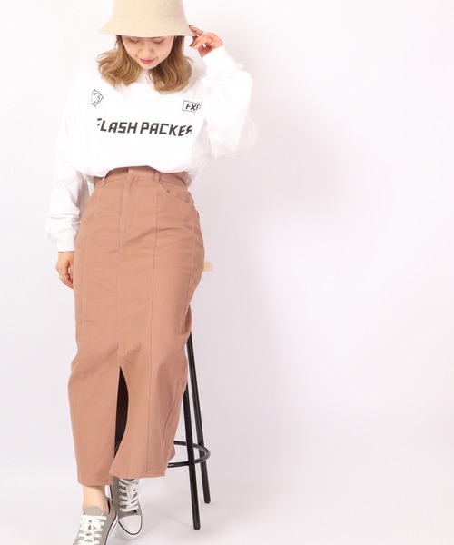 FLASH PACKER(フラッシュパッカー)の「FLASH PACKER ビッグシルエット 長袖Tシャツ(Tシャツ/カットソー・メンズ・ブラック/ホワイト・XL/M/L)」の17枚目の写真