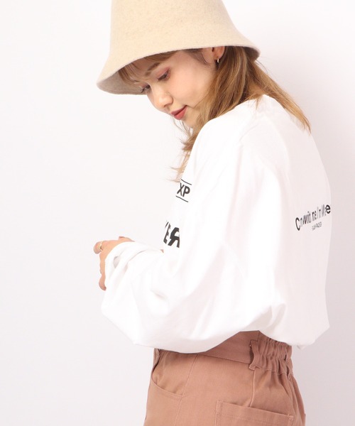 FLASH PACKER(フラッシュパッカー)の「FLASH PACKER ビッグシルエット 長袖Tシャツ(Tシャツ/カットソー・メンズ・ブラック/ホワイト・XL/M/L)」の19枚目の写真