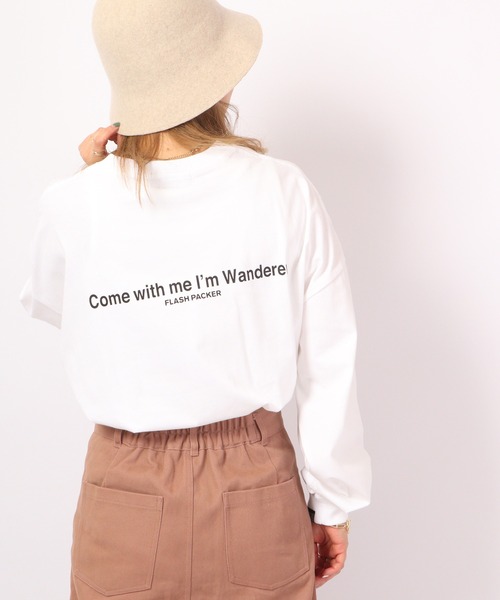 FLASH PACKER(フラッシュパッカー)の「FLASH PACKER ビッグシルエット 長袖Tシャツ(Tシャツ/カットソー・メンズ・ブラック/ホワイト・XL/M/L)」の18枚目の写真