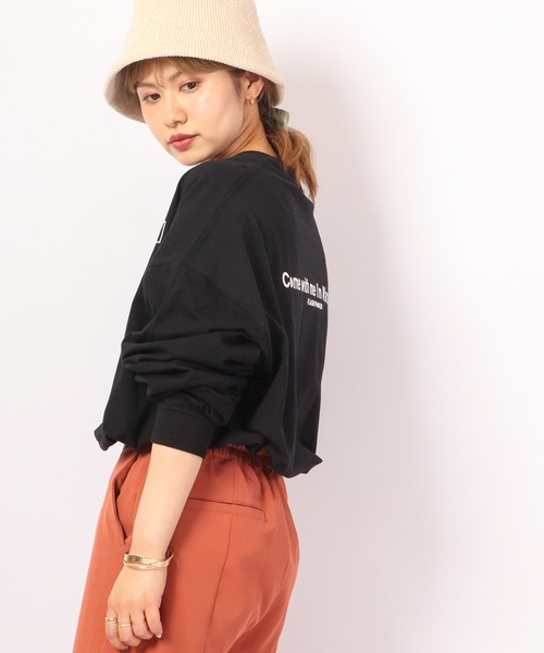 FLASH PACKER(フラッシュパッカー)の「FLASH PACKER ビッグシルエット 長袖Tシャツ(Tシャツ/カットソー・メンズ・ブラック/ホワイト・XL/M/L)」の15枚目の写真