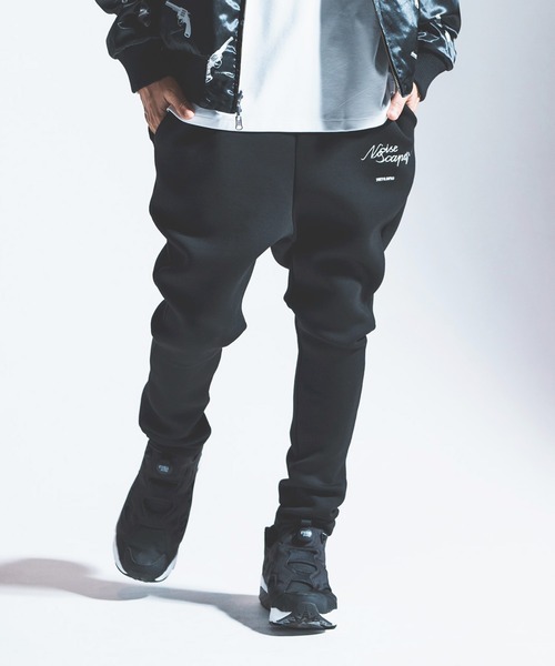 NOISESCAPE(ノイズスケープ)の「mp10445-Double knit material sarrouel pants サルエルパンツ(その他パンツ・メンズ・ブラック/ベージュ/ミックスグレー・S/M/L)」の4枚目の写真