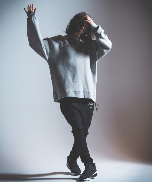 NOISESCAPE(ノイズスケープ)の「mp10445-Double knit material sarrouel pants サルエルパンツ(その他パンツ・メンズ・ブラック/ベージュ/ミックスグレー・S/M/L)」の14枚目の写真